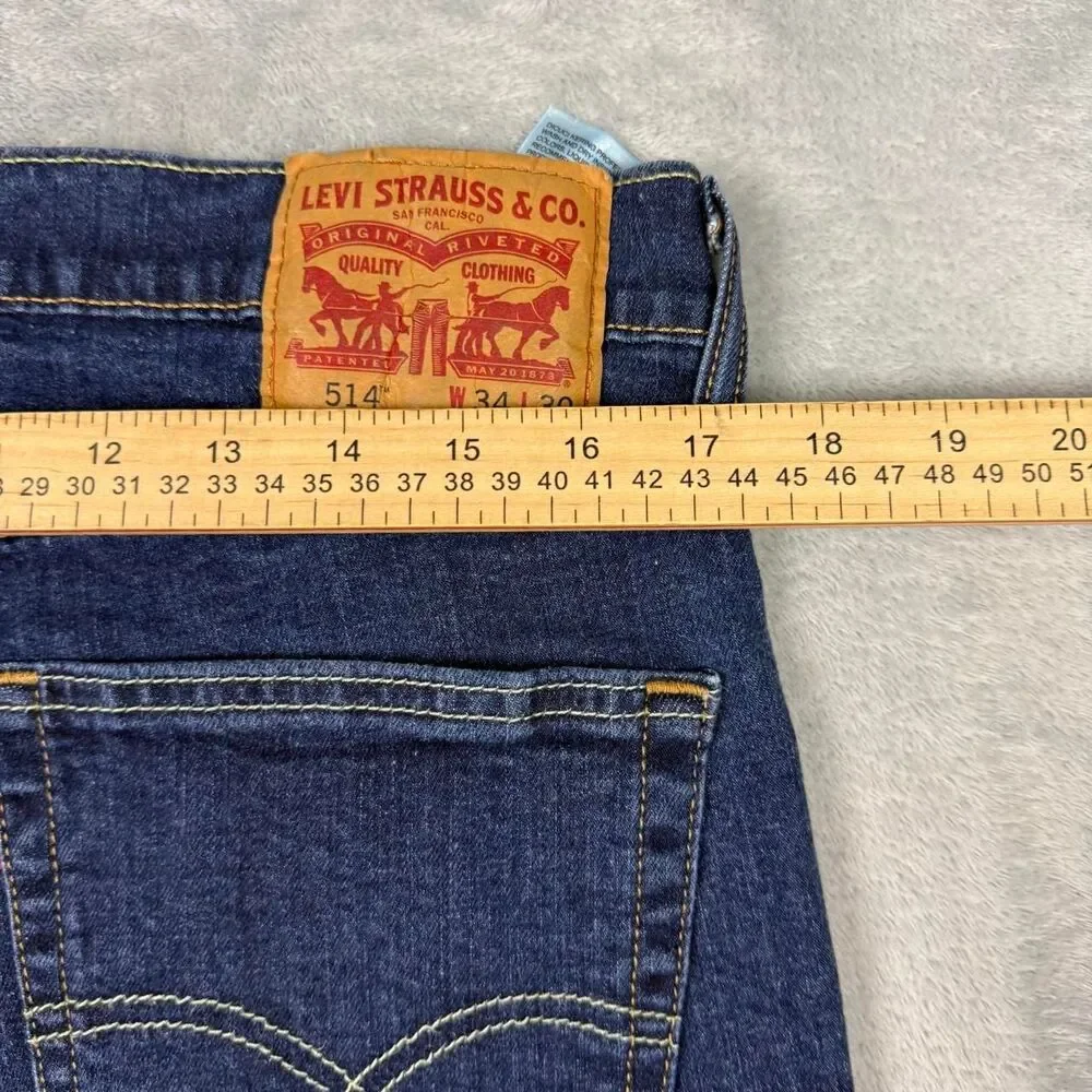 Levi-s Men's Navy and Blue Jeans